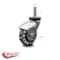 Service Caster 3 Inch Bright Chrome Hooded Polyurethane 3/8 Inch Grip Ring Stem Caster SCC SCC-GR03S310-PPUBD-BC-716138 - alternate 2